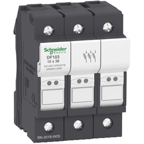 Schneider Electric , DF103 , TeSyS sigorta bağlantı kesici 3P 32A - sigorta boyutu 10 x 38 mm