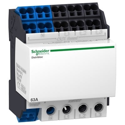 Schneider Electric 04041 LINERGY DX 4P DAĞITIM BLOĞU 63A 4 MODÜL 24 DELİK