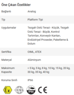 LP022 Platform Tipi Yük Hücresi - Görsel 2